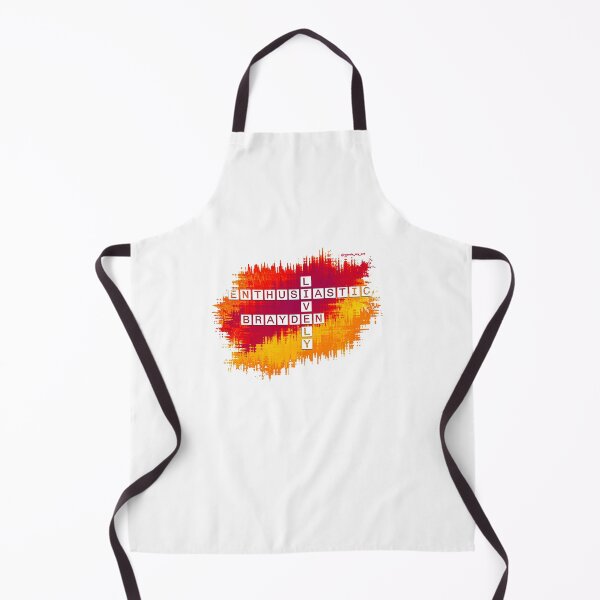 Item preview, Brayden Lively and Enthusiastic Crossword Red Yellow designed and sold by words-my-art.