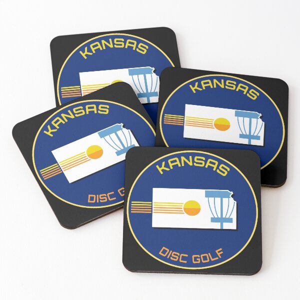 Item preview, Kansas Disc Golf - State Shape Dark designed and sold by Willz Designz.