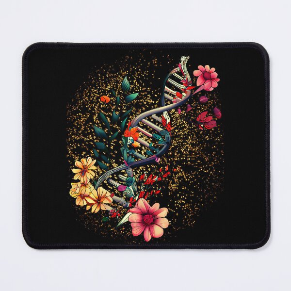Item preview, Floral DNA Strand - In My DNA - Red, Gold Hues designed and sold by AncestralEchoes.