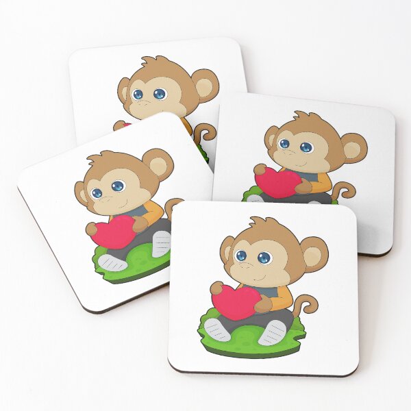 Item preview, Monkey Heart Balloon designed and sold by Snabdesign84.