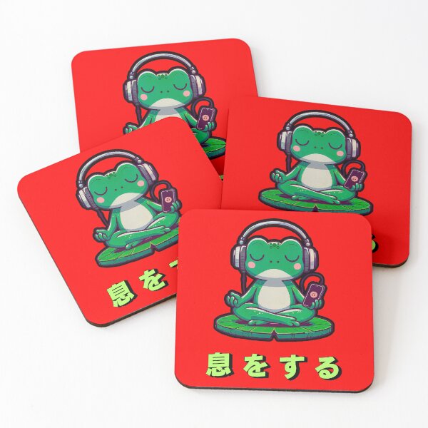 Item preview, Meditative Frog | Meditation State | Yoga Zen | Water Lily Frog designed and sold by OrganicLights.