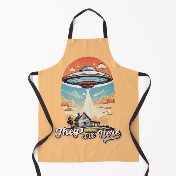Item preview, They Are Here - Flying Saucer - Vintage Design designed and sold by brindled.