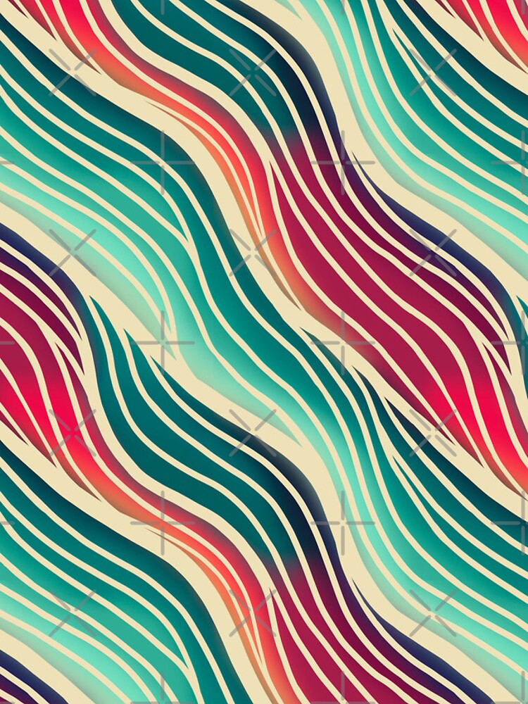 Thumbnail 4 of 4, iPhone Case, Wavy Pattern  designed and sold by Awfriers.