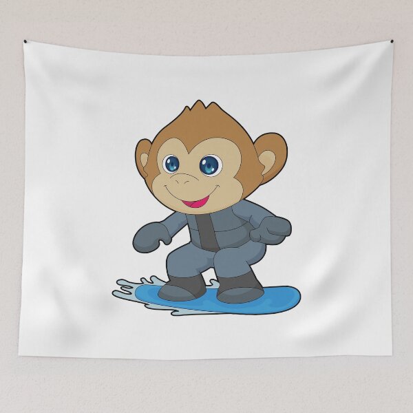 Item preview, Monkey Snowboard Winter sports designed and sold by Snabdesign84.