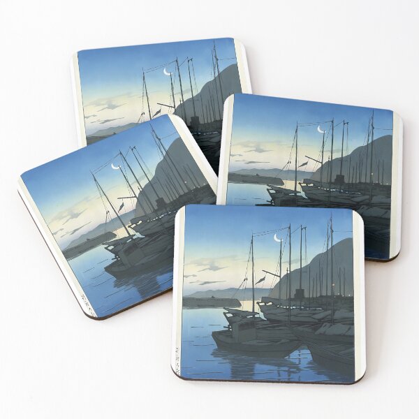Item preview, Dawn at Beppu - Souvenirs of Travel - Kawase Hasui designed and sold by EmeraldeaArt.