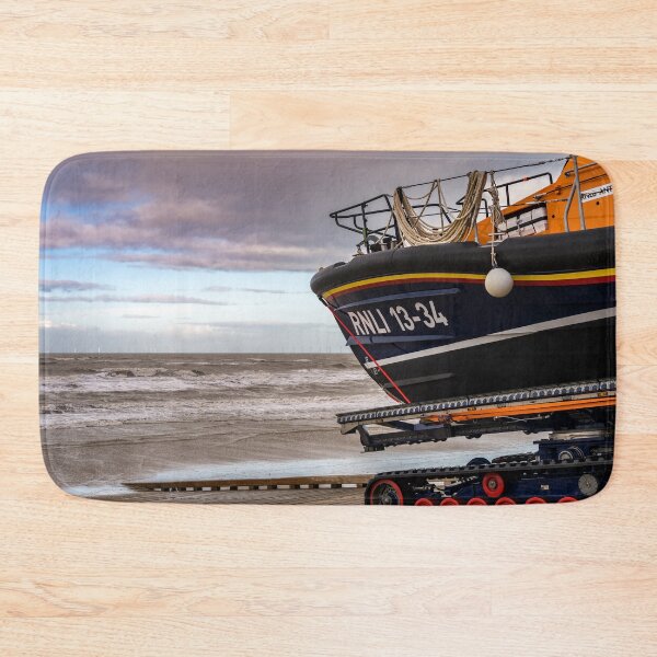 Item preview, Launching Of A Lifeboat Rhyl designed and sold by AJEvans.