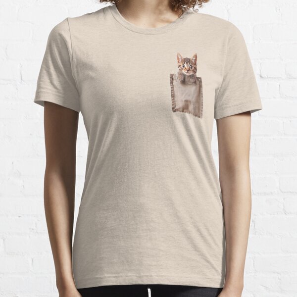 Kitty cat clearance pocket t shirt