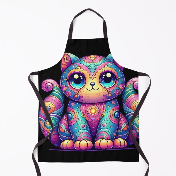 Item preview, Whimsical Alien Cat: A Burst of Vibrant Fantasy designed and sold by JL-PhoneCases.