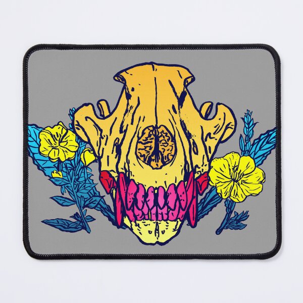 Item preview, Wolf Skull and Evening Primrose designed and sold by HiddenStash.