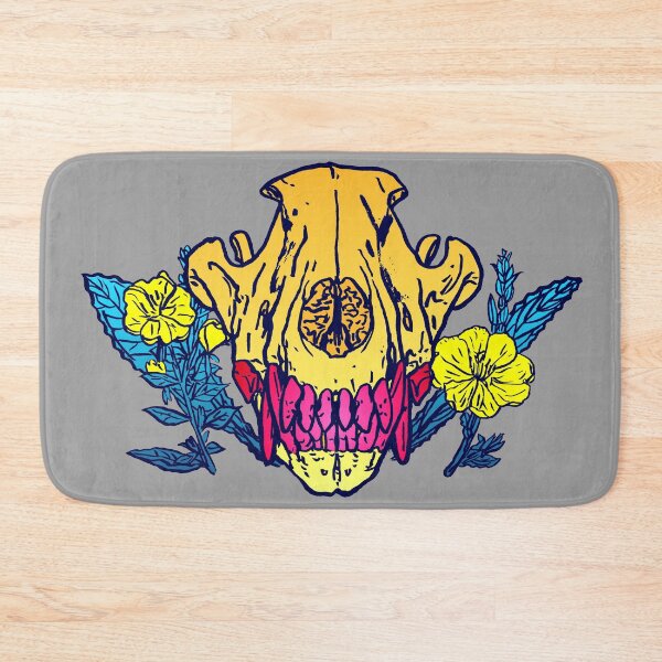 Item preview, Wolf Skull and Evening Primrose designed and sold by HiddenStash.