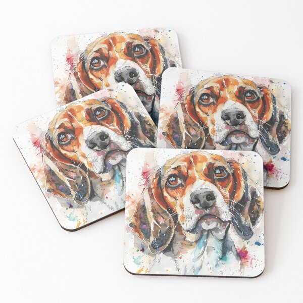 Item preview, Beagle Water Paint Drawing designed and sold by CatsAndDogs-TF.