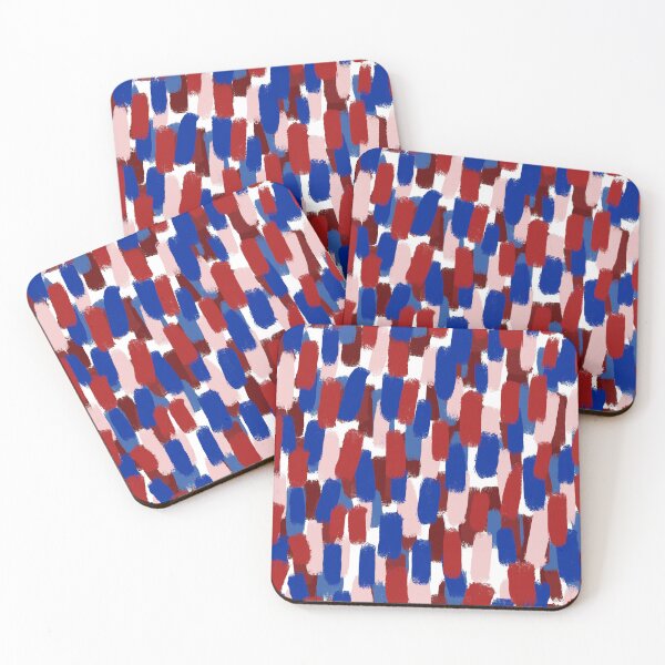 Item preview, Abstract,Blue and Red, Brush Stroke Effect designed and sold by OneThreeSix.