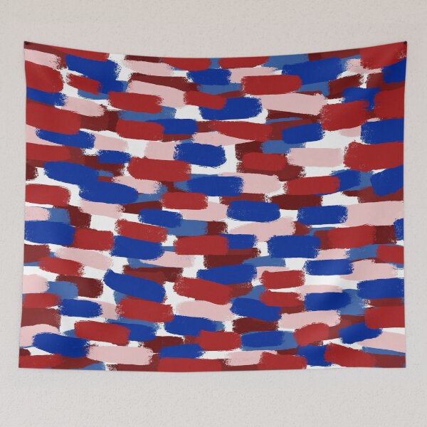 Item preview, Abstract,Blue and Red, Brush Stroke Effect designed and sold by OneThreeSix.