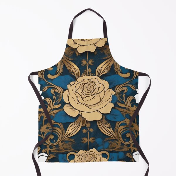 Item preview, Gold & White Damask Inspired Rose designed and sold by DesignsByPrnces.