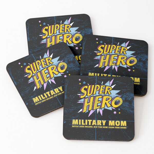Item preview, Cute Super Hero Military Mom - Battle Cries Include: Bed Time Now, and Clean Your Room! designed and sold by NeaftyFinds.