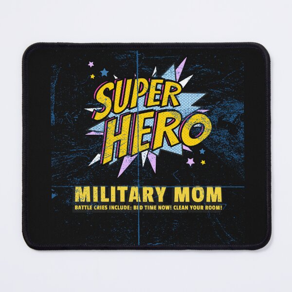 Item preview, Cute Super Hero Military Mom - Battle Cries Include: Bed Time Now, and Clean Your Room! designed and sold by NeaftyFinds.