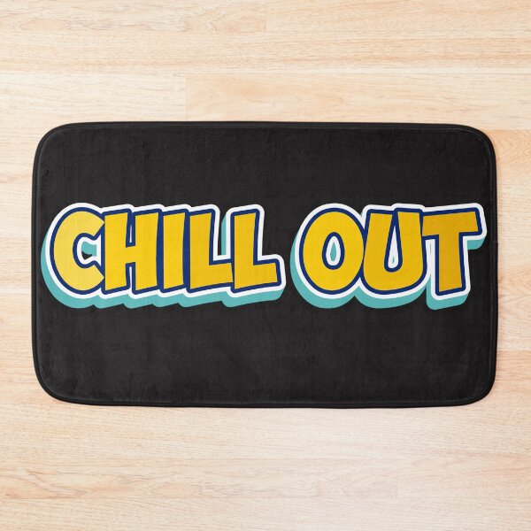 Item preview, Chill Out: Vibrant Typography Art designed and sold by diegomenjivar92.