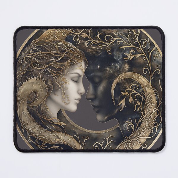 Item preview, Sacred Union: Sun and Moon Yin Yang Cosmic Embrace designed and sold by Spirit47.
