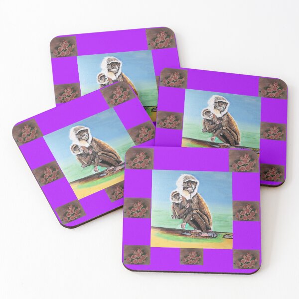 Item preview, Colobus Monkey breastfeeding a young one designed and sold by annenambiro.