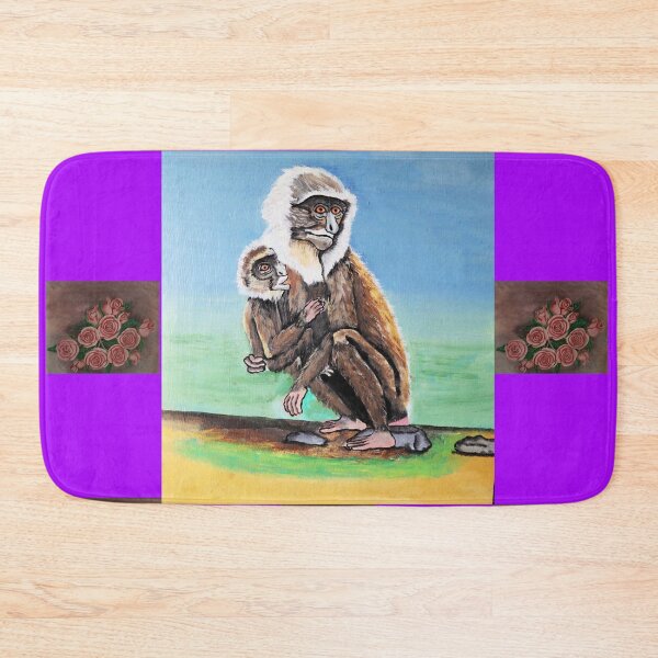 Item preview, Colobus Monkey breastfeeding a young one designed and sold by annenambiro.