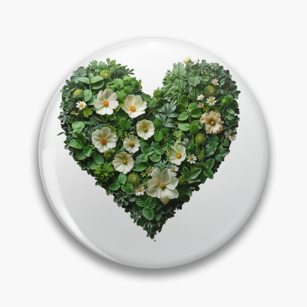 Item preview, HEART MADE OF GREEN FLOWERS 1 designed and sold by JarredDoll.