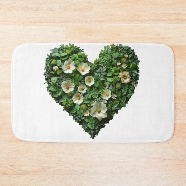 Item preview, HEART MADE OF GREEN FLOWERS 1 designed and sold by JarredDoll.