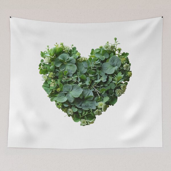 Item preview, HEART MADE OF GREEN FLOWERS 2 designed and sold by JarredDoll.