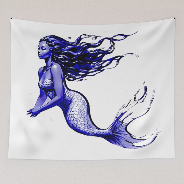 Item preview, The Black Mermaid designed and sold by OnlyClassicArt.