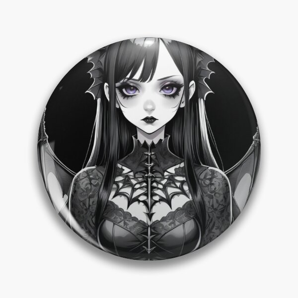 Aperçu de l'œuvre Illustration mignonne de fille gothique créée et vendue par Lady Goth.