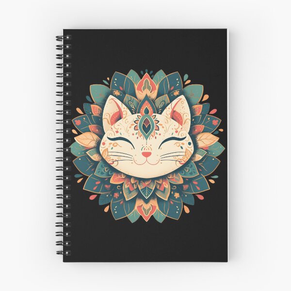 Item preview, Mandala with a cat designed and sold by HappyStickBike.