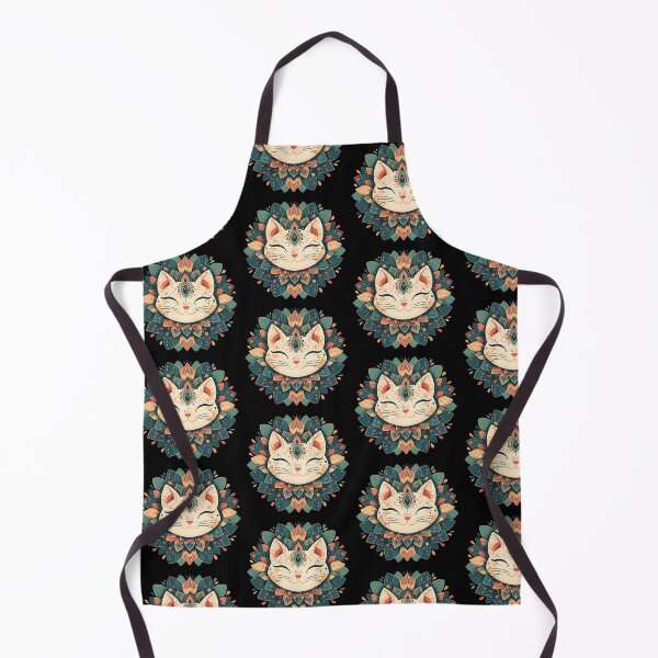 Item preview, Mandala with a cat designed and sold by HappyStickBike.