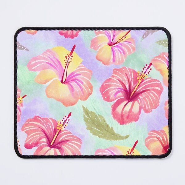 Item preview, Aquarel Pastel Hibiscus Flowers designed and sold by JZDezignsz.