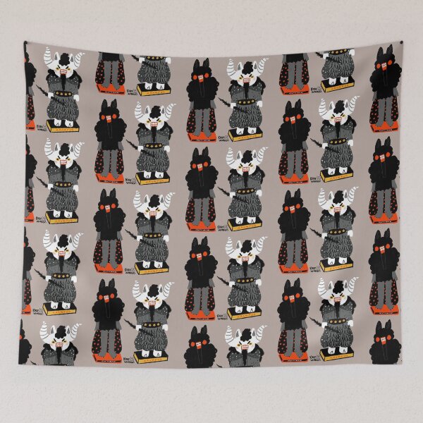 Item preview, Mothman and Krampus Nutcracker illustration  designed and sold by KirbyWonders.