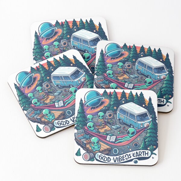 Item preview, Aliens camping and having a good time in earth  designed and sold by Coollzone.