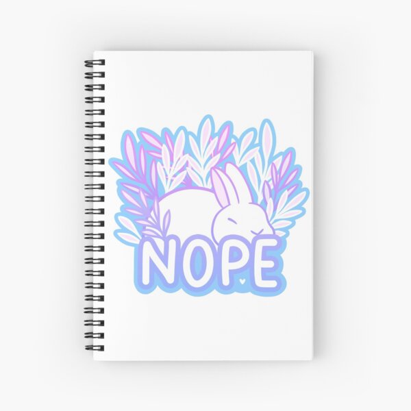 Nope // Tired Bunny | Nikury Spiral Notebook