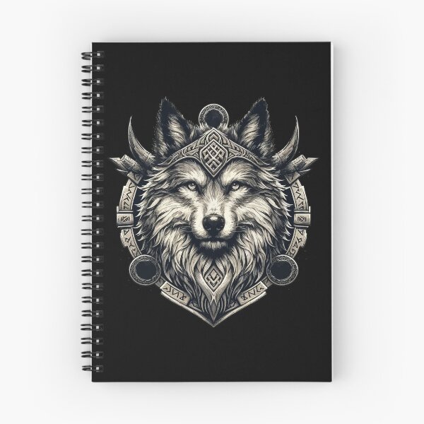 Item preview, Wolf Fenrir Norse Mythology Viking Warrior designed and sold by TomFrontierArt.