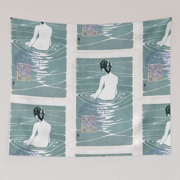 Item preview, Female Nude Seated in Water Ichijô Narumi designed and sold by TeeARTHY.