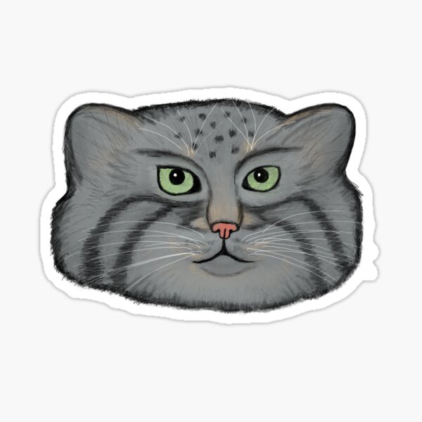Vista previa del artículo con la obra «Manul - El gato de Palas», diseñado y vendido por SeledineArt.
