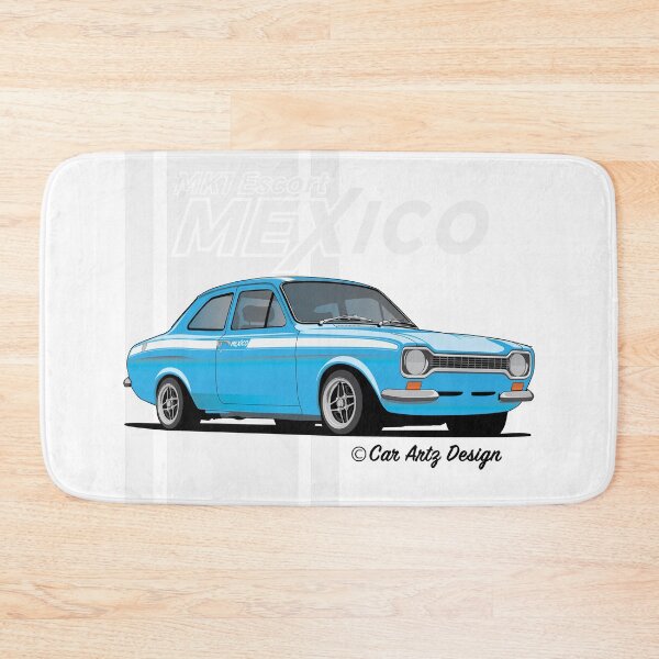 Item preview, Mk1 Escort Mexico (Blue + White) designed and sold by SketchMyRide.