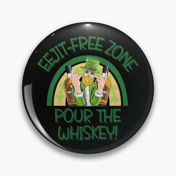 Item preview, Eejit-free zone, pour the whiskey t-shirt designed and sold by THISisIT-eshop.