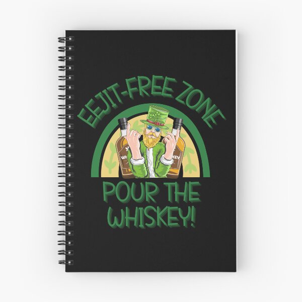 Item preview, Eejit-free zone, pour the whiskey t-shirt designed and sold by THISisIT-eshop.