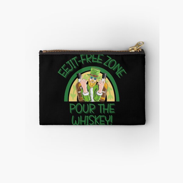 Item preview, Eejit-free zone, pour the whiskey t-shirt designed and sold by THISisIT-eshop.
