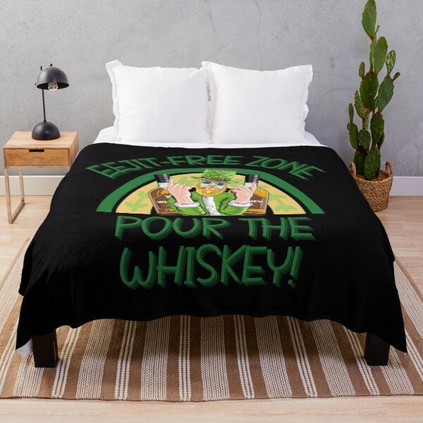 Item preview, Eejit-free zone, pour the whiskey t-shirt designed and sold by THISisIT-eshop.