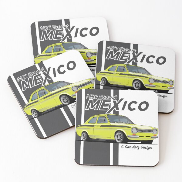 Item preview, Mk1 Escort Mexico (Green + Black) designed and sold by SketchMyRide.
