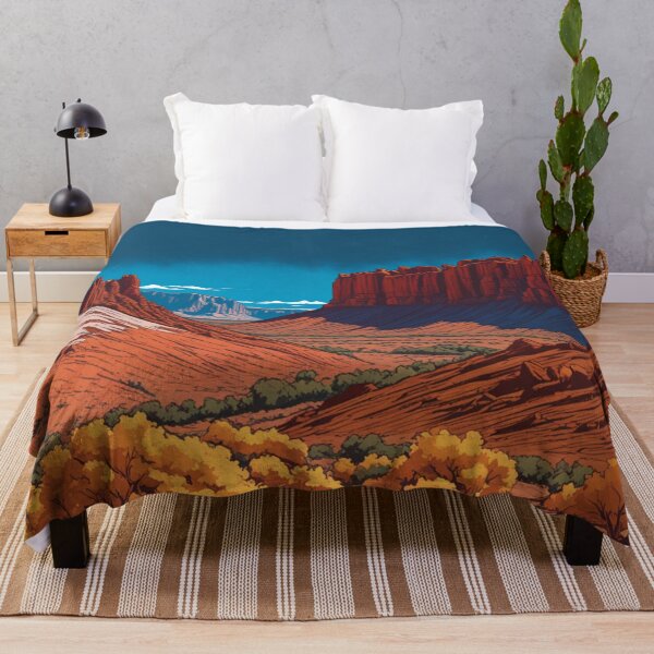 Item preview, Capitol Reef Blue Sky with Yellow Trees designed and sold by Secondearth.