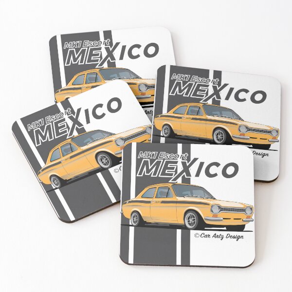 Item preview, Mk1 Escort Mexico (Orange + Black) designed and sold by SketchMyRide.