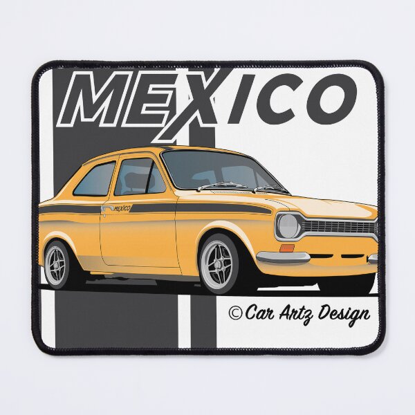 Item preview, Mk1 Escort Mexico (Orange + Black) designed and sold by SketchMyRide.