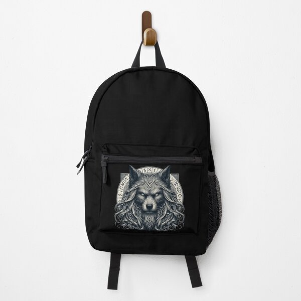 Item preview, Wolf Fenrir Norse Mythology Viking Warrior designed and sold by TomFrontierArt.