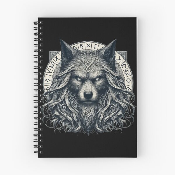 Item preview, Wolf Fenrir Norse Mythology Viking Warrior designed and sold by TomFrontierArt.