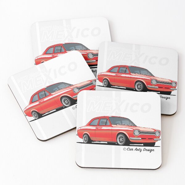Item preview, Mk1 Escort Mexico (Red + White) designed and sold by SketchMyRide.